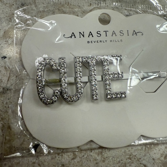 ABH Glam Hairpin - Silver Rhinestone - Cute - Picture 2 of 3